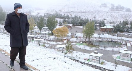 Palandöken beyaza büründü