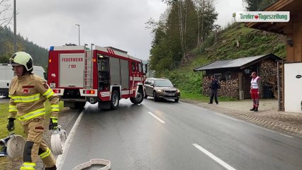 Großeinsatz bei Brand in Kössen