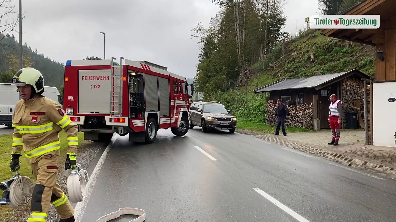 Großeinsatz bei Brand in Kössen