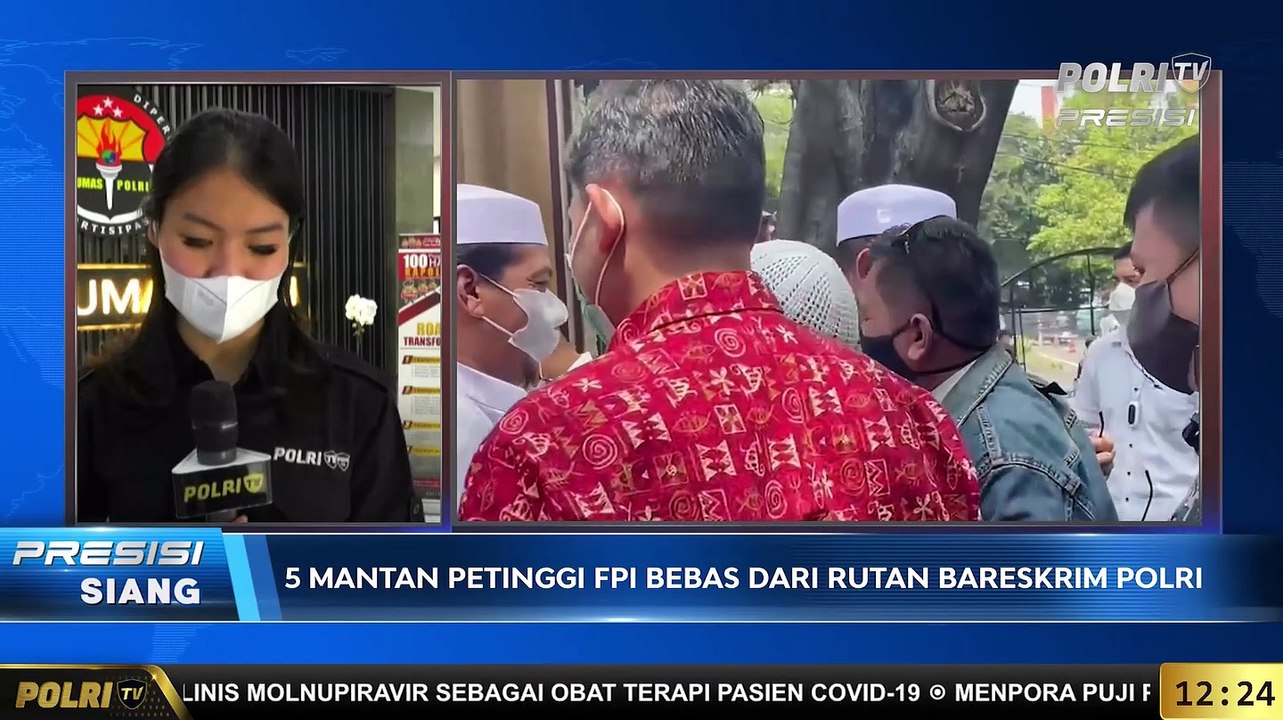 Live Report terkait 5 Mantan Petinggi FPI Bebas dari Rutan Bareskrim Polri