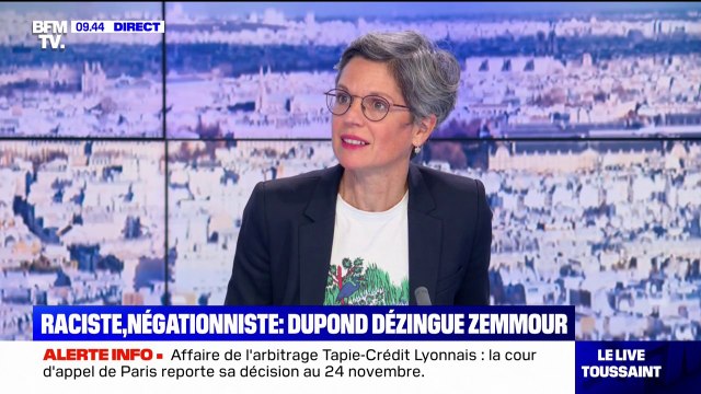 Sandrine Rousseau: Eric Zemmour est négationniste , ses propos sur Vichy sont hallucinants