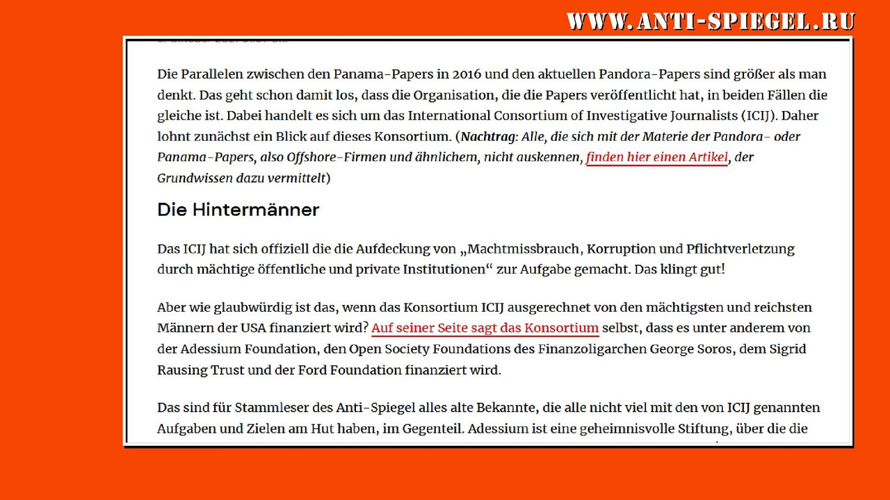 Was hinter der Veröffentlichung der Pandora-Papers stecken könnte