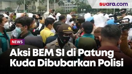 Demo Setahun Omnibus Law Dibubarkan Polisi, Massa BEM SI: Baru 5 Menit Langsung Diusir