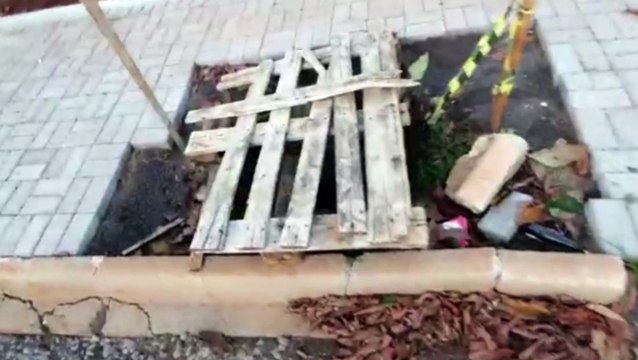 Morador reclama de obra não concluída na Rua Emília Galafassi no Bairro São Cristóvão