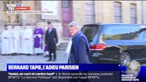 Jean-Louis Borloo, ami de Bernard Tapie depuis 45 ans vient d'arriver à l'église Saint-Germain-des-Prés pour lui rendre hommage