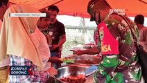 TNI Buka Dapur Umum Bagi Korban Bencana Kebakaran Di Manokwari