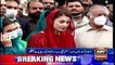 Vice President PML-N, Maryam Nawaz talks to media in Islamabad