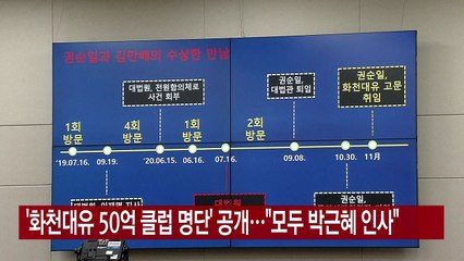 [YTN 실시간뉴스] '화천대유 50억 클럽 명단' 공개..."모두 박근혜 인사" / YTN