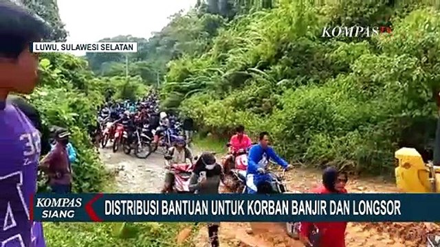 Distribusi Bantuan Korban Banjir dan Longsor di Luwu Mulai Berdatangan