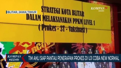 Tim Ahli Pantau Uji Coba Penerapan New Normal Di Kota Blitar