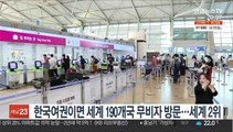 한국여권이면 세계 190개국 무비자 방문…세계 2위