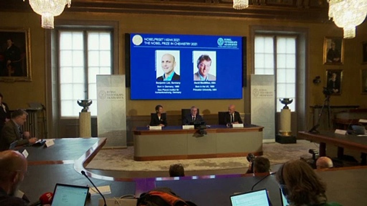 Chemie-Nobelpreis geht an den Deutschen Benjamin List und den US-Forscher MacMillan
