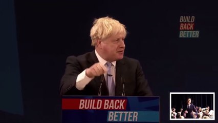 Boris Johnson at the Conservative Party Conference - "Yes, it will take time, and sometimes it will be difficult, but that is the change that people voted for in 2016"