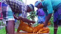 SEAFOOD INSIDE MUTTON Stuffed Seafood Recipe Cooking in Village  Big Lobster Big Crabs Recipe