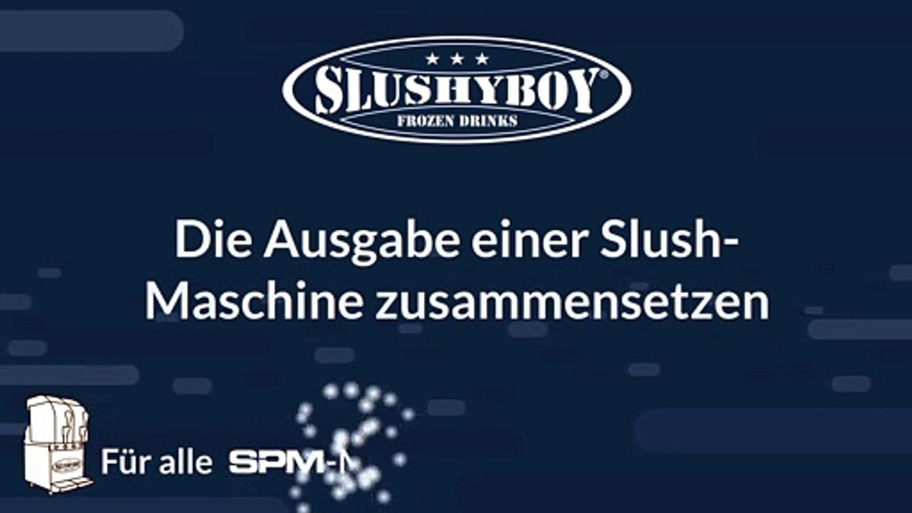 Die Ausgabe einer Slush-Maschine zusammensetzen