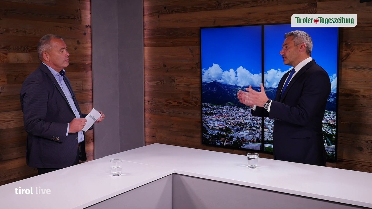 Innenminister Karl Nehammer in „Tirol Live'