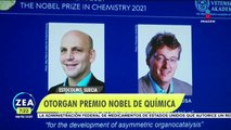 Otorgan Premio Nobel de Química a Benjamin List y David MacMillan