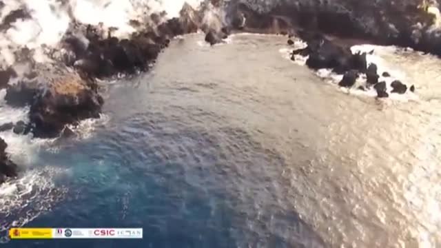 Aumenta 7 grados la temperatura del agua cerca de la fajana en La Palma