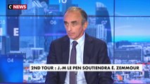Présidentielle 2022 : «Je prends tous les soutiens, Jean-Marie Le Pen est un citoyen français comme les autres», a déclaré Eric Zemmour