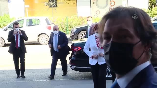 Akşener, Gelecek Partisi Genel Başkanı Davutoğlu'nu ziyaret etti