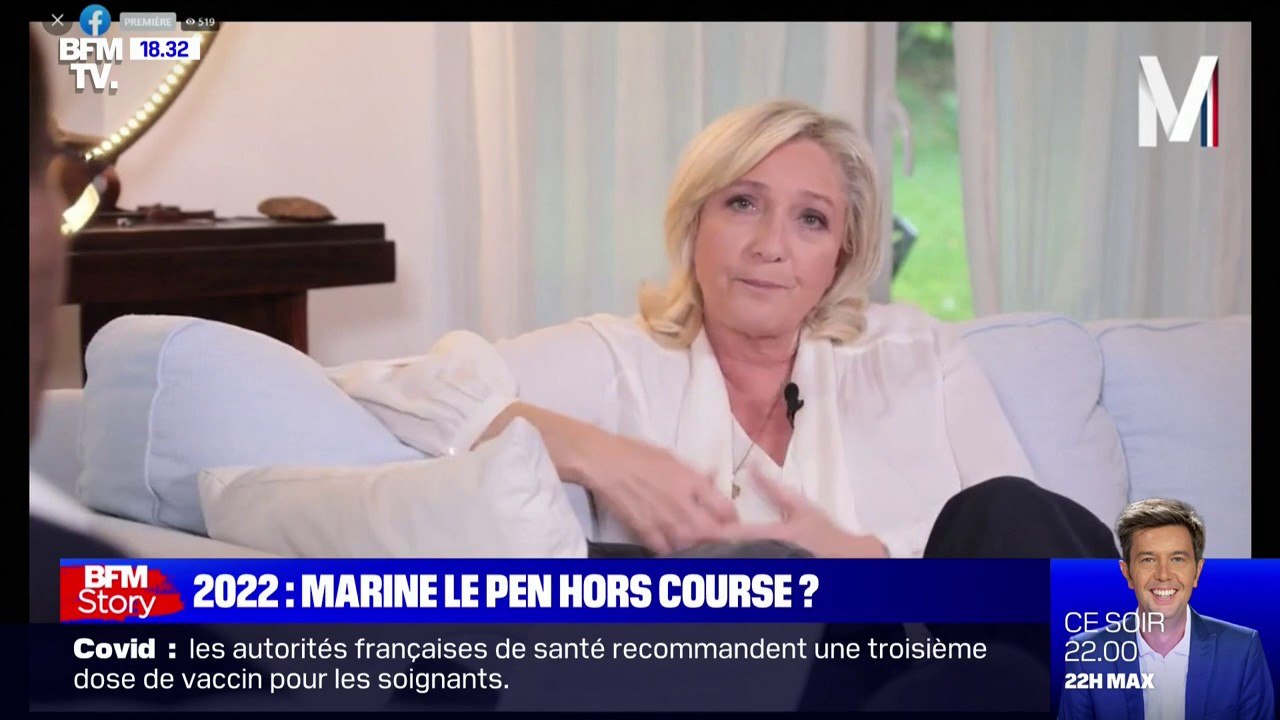 Marine Le Pen n'est "pas chamboulée" par le son...