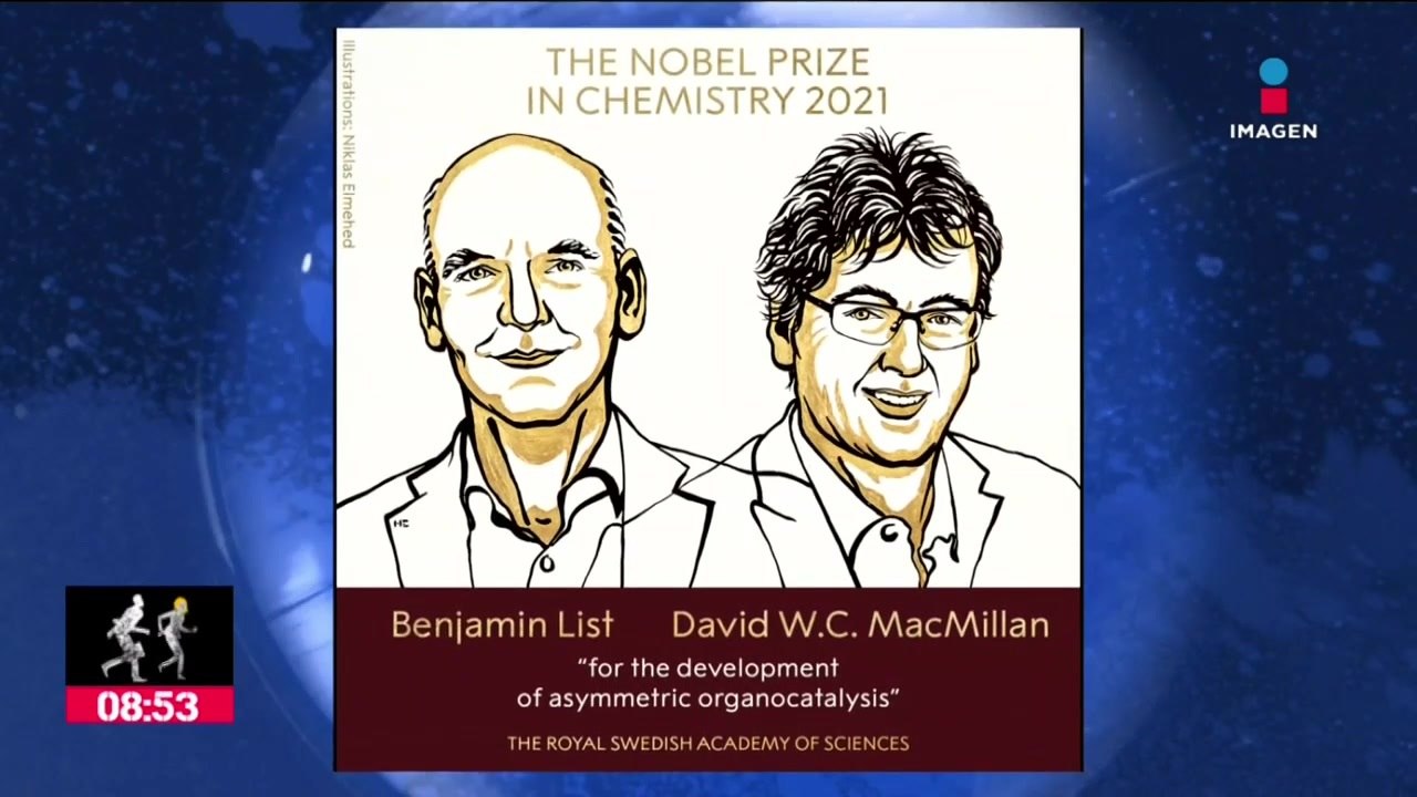 Entregan Premio Nobel de Química 2021