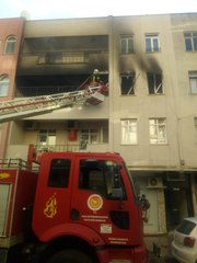 Evde çıkan yangın söndürüldü