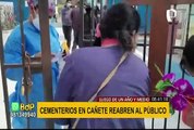 Cementerios en Cañete abren sus puertas al público tras año y medio