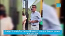 Capitanich quebró en llanto al inaugurar una obra de agua potable y se hizo viral