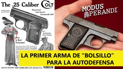 #ArmaLetal El .25 era un arma de fuego tan pequeña que podía guardarse en el bolsillo de un chaleco