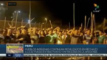 teleSUR Noticias 15:30 06-10: Indígenas peruanos se declaran en movilización permanente