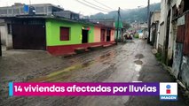 Lluvias dejan afectaciones en casas de San Miguel Topilejo, Tlalpan