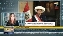 Presidente peruano Pedro Castillo anunció renuncia de Primer Ministro Guido Bellido