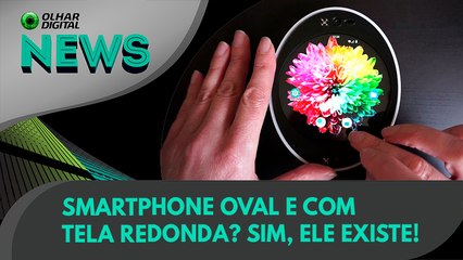 Ao Vivo | Smartphone oval e com tela redonda? Sim, ele existe! | 06/10/2021 | #OlharDigital