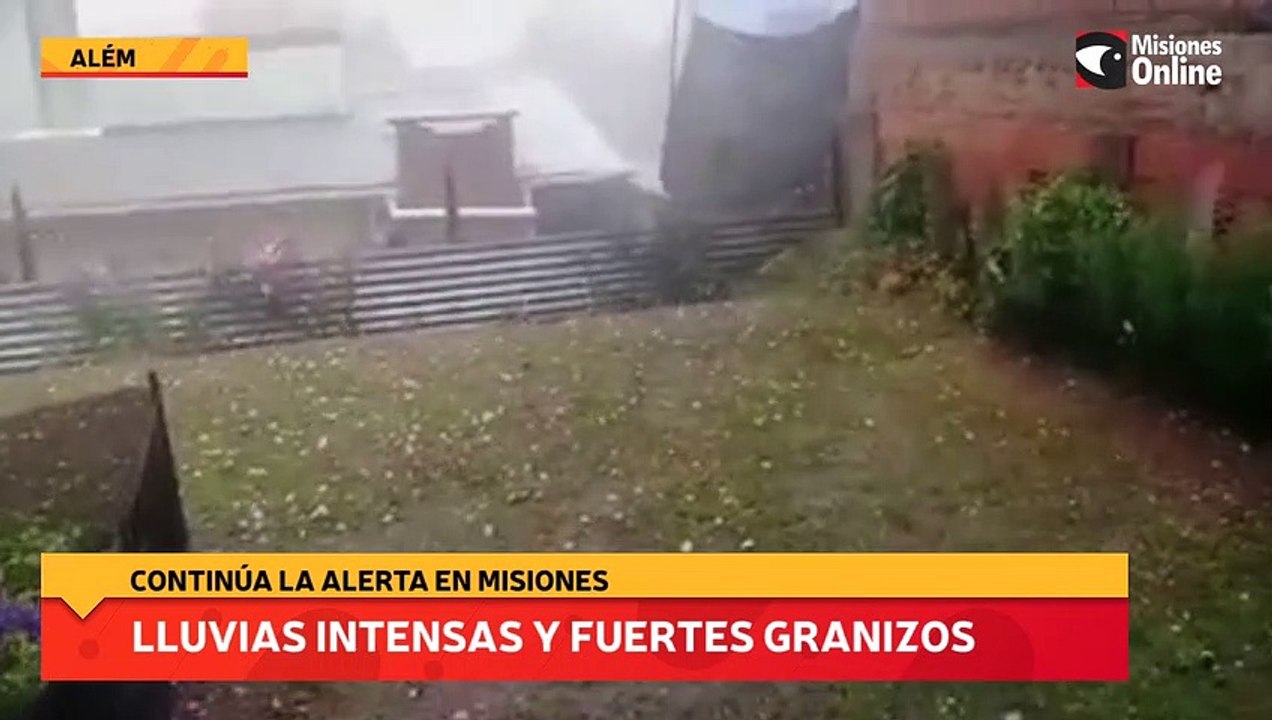 Lluvias intensas y fuertes granizos