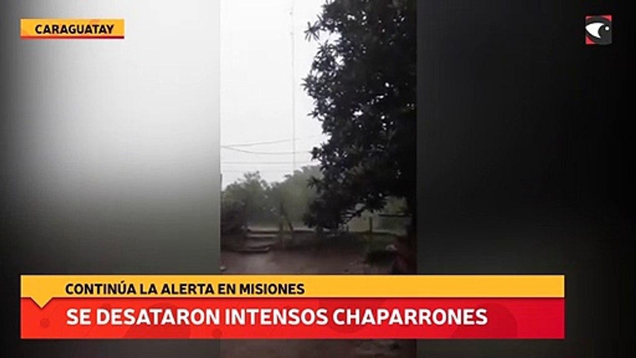 Se desataron intensos chaparrones