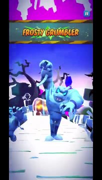 Crash Bandicoot: On The Run! - Frosty Grumbler Battle Run Gameplay On Halloween Road To Ruin