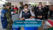 México registra 713 decesos y 7 mil 697 contagios por Covid en 24 horas