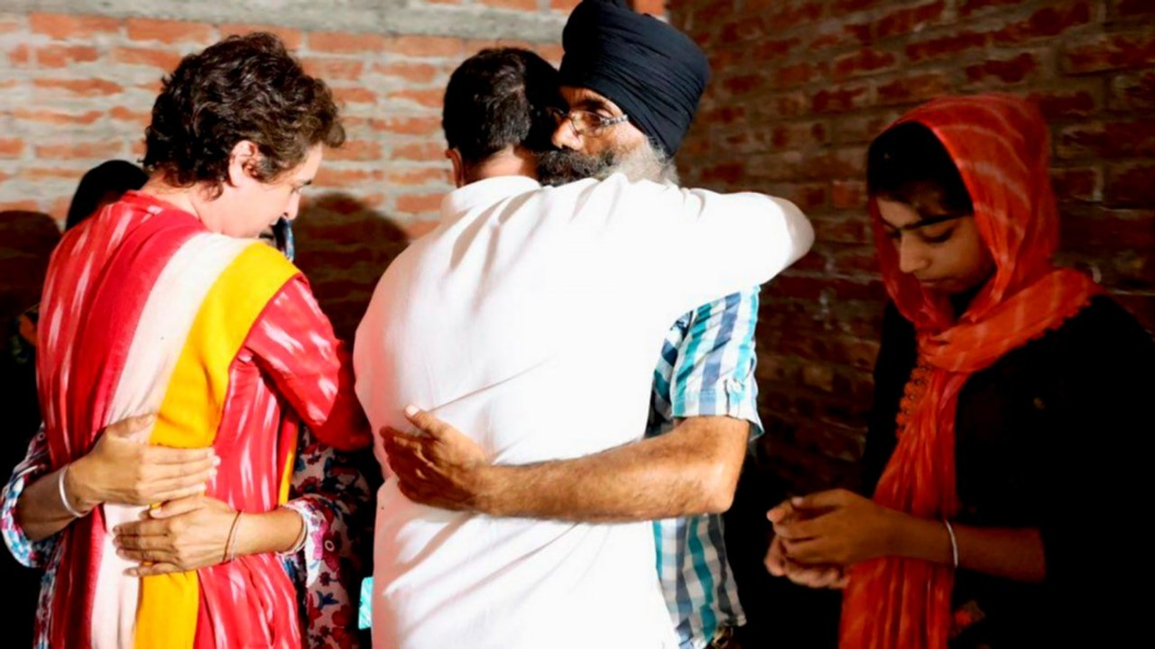 Nonstop: Rahul-Priyanka Gandhi meets Lakhimpur kin's family