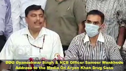 Descargar video: Aryan Khan Drugs Case Press Conference|NCB Officer Sameer Wankhede, DDG Gyaneshwar Singh Brief Media