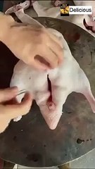 Roasted duck street food - World of Delicious Food