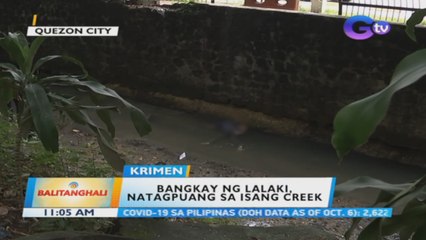 Bangkay ng lalaki, natagpuan sa isang creek sa East Avenue | BT
