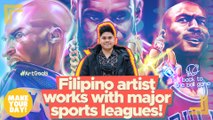 Filipino artist works with major sports leagues! | Make Your Day