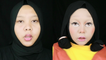 'Indonesian makeup artist turns herself into the CREEPY Doll from Squid Game'