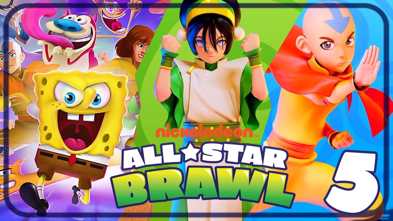Nickelodeon All-Star Brawl Walkthrough Part 5 (PS4) Aang & Toph Gameplay