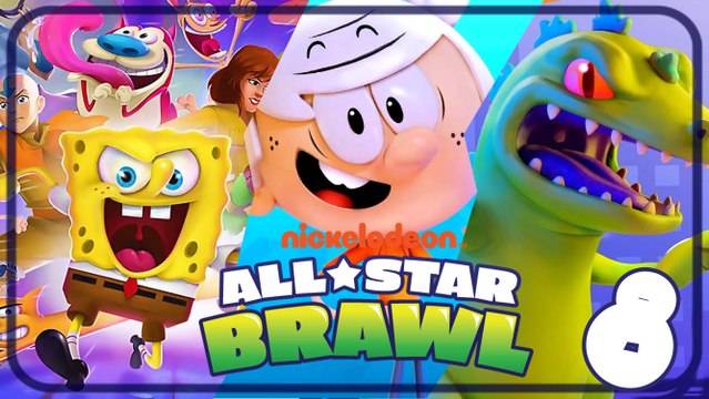 Nickelodeon All-Star Brawl Walkthrough Part 8 (PS4) Lincoln Loud & Reptar Gameplay