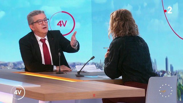 Caroline Roux a reçu Jean-Luc Mélenchon sur France 2 dans l'émission Télématin .