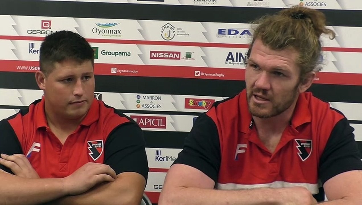 Conférence de presse avant J6 - Oyonnax / Mont de Marsan