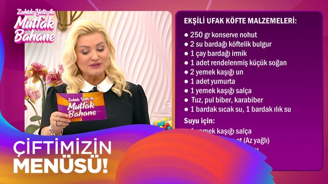 Çiftimizin yapacağı yemek menüsü! - Zahide Yetiş ile Mutfak Bahane 7 Ekim 2021