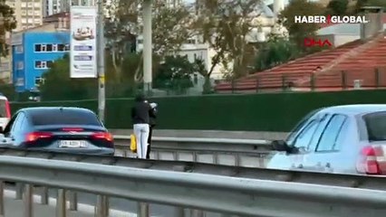 D-100 Karayolu'nda pes dedirten görüntü! Martı'da 3 kişi